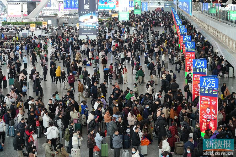 2024年春运，广州南站共到发旅客2090万人次